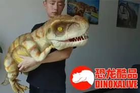 仿真小霸王龙宝贝玩偶 - 手工定制的恐龙幼崽模型视频封面