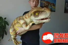 仿真小霸王龙宝贝玩偶 - 手工定制的恐龙幼崽模型视频封面