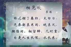 《相见欢·林花谢了春红》赏析，是五代十国时期南唐后主李煜的词视频封面