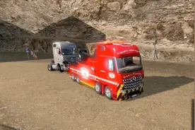 欧洲卡车模拟2,1.34版奔驰救援车加货物MOD分享，新工作解锁？