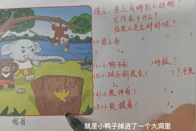 二年级看图编故事：《小鸭子得救了》（附完整范文）视频封面