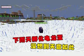 我的世界冰火传说57：下雨天孵化电龙蛋，没想到天意如此