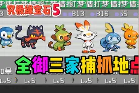 究极绿宝石5，入坑必看，所有的御三家捕抓攻略视频封面