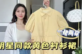 又美又仙的明星同款衬衫裙，一条裙子两件穿法，太显气质了视频封面