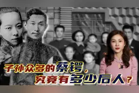 蔡锷早逝后，他的2妻和6子女结局如何？长子曾入外交部！视频封面