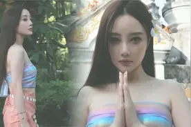 李小璐寺庙旅行穿着暴露，举止撩人惹争议，网友：浓妆艳抹不尊重视频封面