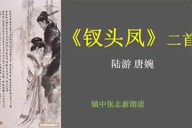 《钗头凤》二首 陆游唐婉爱情古诗 高中语文必修 镇中张志新朗读视频封面