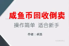 咸鱼币回收搬砖项目 操作简单视频封面