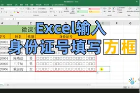 Excel输入身份证号填写方框，一个函数搞定视频封面