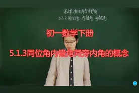 初一数学下册5.13内位角、内错角、同旁内角概念