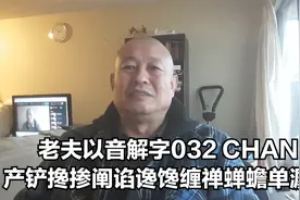 老夫以音解字032 CHAN 产铲搀掺阐谄谗馋缠禅蝉蟾单潺孱视频封面