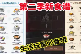 明日之后第二季：第二季更新的食谱小伙伴都知道多少呢