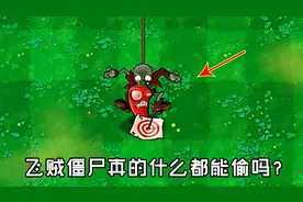 植物大战僵尸：飞贼僵尸看到什么植物都能偷，趣味测试！