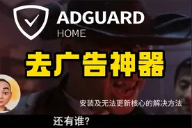 软路由去广告插件Adguardhome安装及核心无法更新的解决方法视频封面