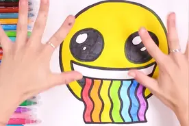 儿童创意简笔画小孩子绘画表情包视频封面