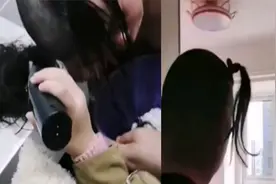 女儿趁爸爸醉酒睡着后为其理发，爸爸醒来直接傻眼，喝酒的代价！视频封面