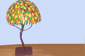 创意手工教程，用报纸制作台灯的方法，不仅简单还很漂亮！视频封面