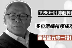 1986年叶帅追悼会，多位遗孀排序成难题，聂荣臻元帅一招化解视频封面