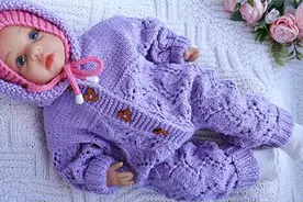 婴儿一体衫的编织方法，毛衣、裤子和帽子一体成型，适合初生婴儿视频封面