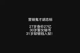 营销鬼才胡志标：27岁身价27亿，30岁娶女秘书，31岁却锒铛入狱！视频封面