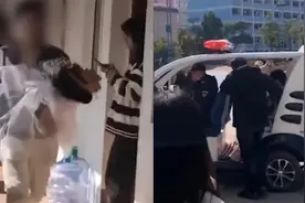 还没开始就结束了！男生捧花直奔女生宿舍告白被带走引围观视频封面