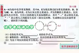 中考化学真题，A为常见的液体，BD同类物质且B转化为D，设置推断视频封面