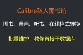 Calibre私人书库搭建教学！藏书、漫画、听书，在线阅读+格式转换视频封面