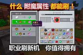 我的世界29：做了个村民职业刷新机，要什么附魔书直接刷就行了