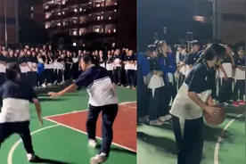 高二女生球场霸场20分钟，连续单挑从未落败：一个能打的都没有视频封面