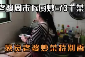 晚餐老婆烧了3个菜，饭菜都吃光了，觉得老婆的厨艺大有进步视频封面