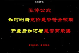 如何用涨停公式判断竞价是否符合预期，开盘后是否有承接，限时看视频封面
