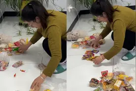 妈妈买零食平分成两份，给28岁姐姐和18岁弟弟，网友直呼羡慕！视频封面