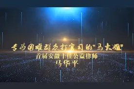 首届安徽十佳公益律师：马华平视频封面