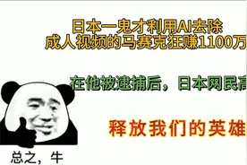 日本鬼才利用AI处理马赛克被捕，日本网民：释放我们的英雄！.mp4视频封面