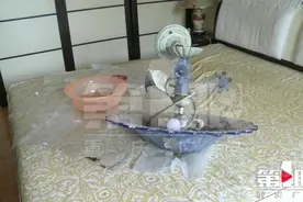 清晨卧室大吊灯砸落在床 主人因赶早班机躲过一劫视频封面