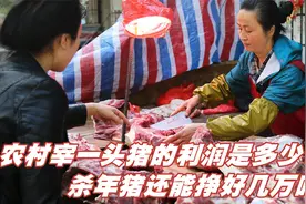 农村宰一头猪的利润是多少？屠宰户一个冬天还能挣好几万吗？视频封面