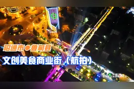 上帝视角看鲁甸县文创美食商业街视频封面