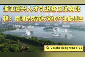 浙江嘉兴人才引进各区优势比较：南湖优势嘉兴文化产业最强区视频封面
