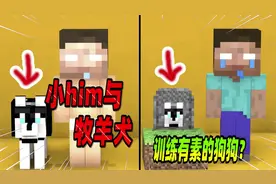 我的世界：训练有素的狗狗，奋不顾身营救小him？视频封面