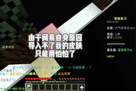 我的世界小阳，由于wy导入不了皮肤，所以只能用怕怕#mc不灭