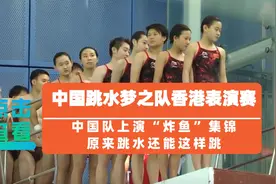中国跳水梦之队香港表演赛，上演炸鱼集锦，原来跳水还能这样跳视频封面