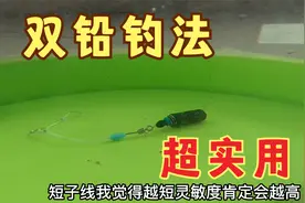 比跑铅更厉害的！双铅钓法这一步很重要，不然很多鱼吃口都会错过视频封面
