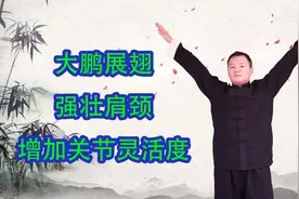 肩部保养，从练大鹏展翅开始，每天100下，缓解疲劳，灵活肩关节视频封面