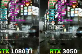 GTX 1080Ti 11G vs RTX 3050 8G 显卡对比,看看老卡皇能不能打视频封面