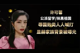 抹黑祖国还想全身而退？许可馨家族背景曝光，最后下场大快人心！视频封面
