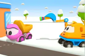 早教启蒙动画 儿童动画 工程车动画片大全 挖掘机视频