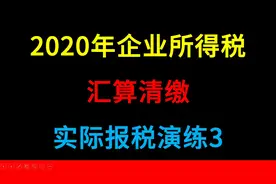 企业所得税汇算清缴3-一般企业成本支出+期间费用明细表的填写