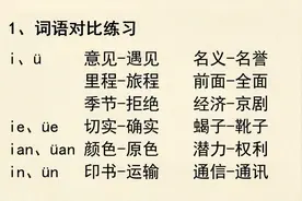 普通话练习53.i和ü的对比发音练习视频封面
