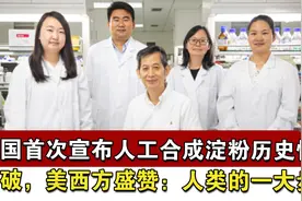 中国首次宣布人工合成淀粉历史性突破，美西方盛赞：人类的一大步视频封面