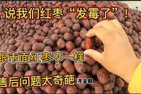 没加工灰枣被顾客说是“发霉”“长白毛”！跟市面红枣为啥不一样视频封面